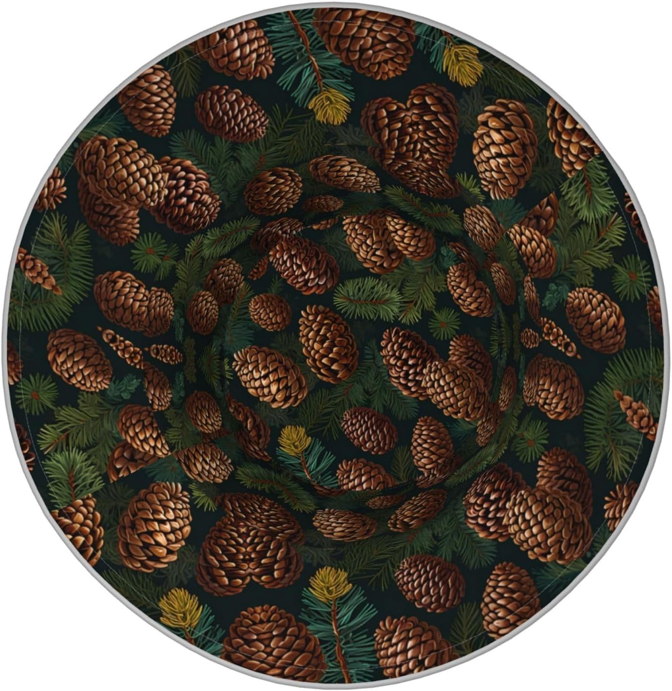 Pine Cones Picture Double Sided Reflective Summer Fisherman hat Black