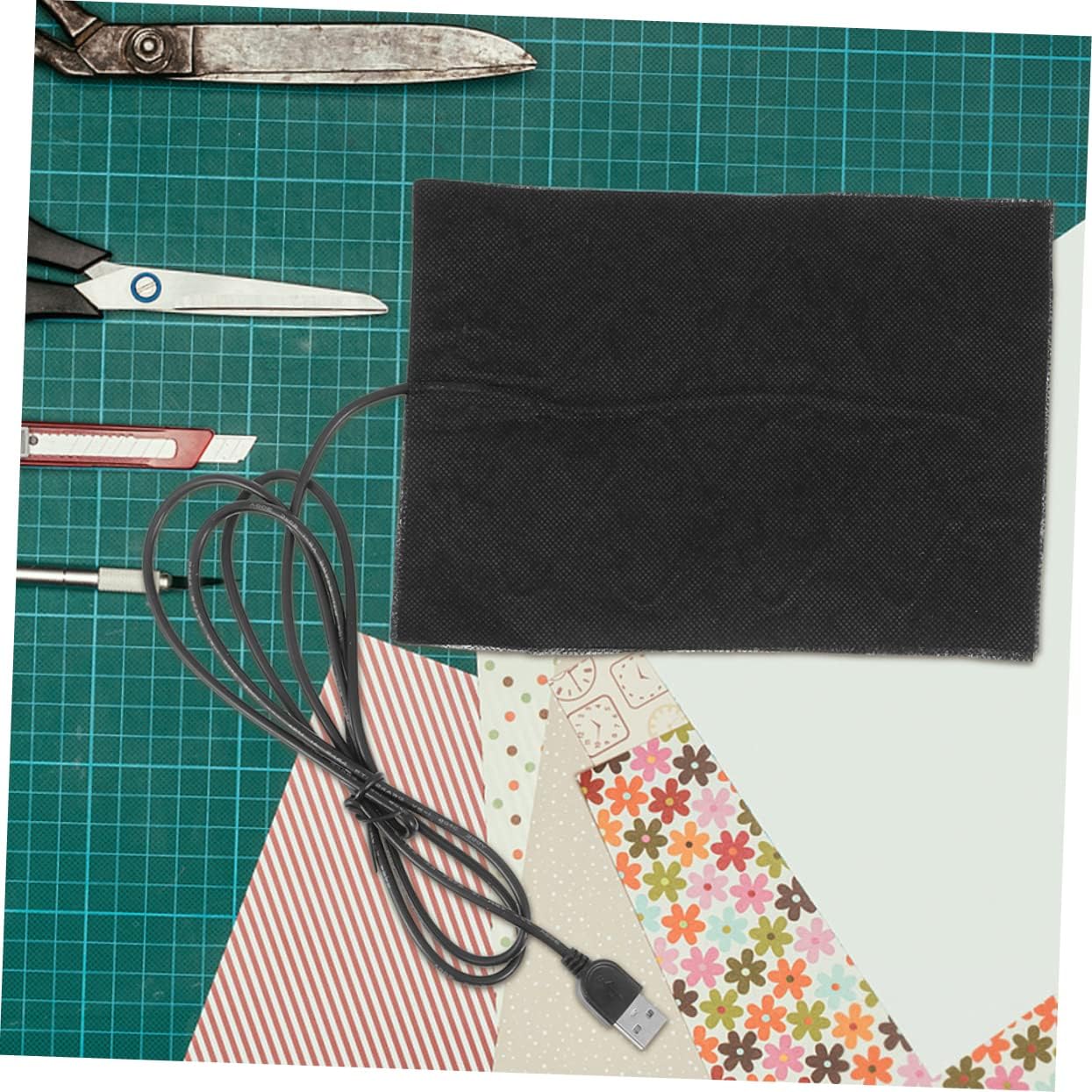 BEBEMOKO 4pcs USB Heating Mat for Epoxy Resin Curing Craft Cushion for Resin Supplies Convenient Use Laptop Power Bank for Craft