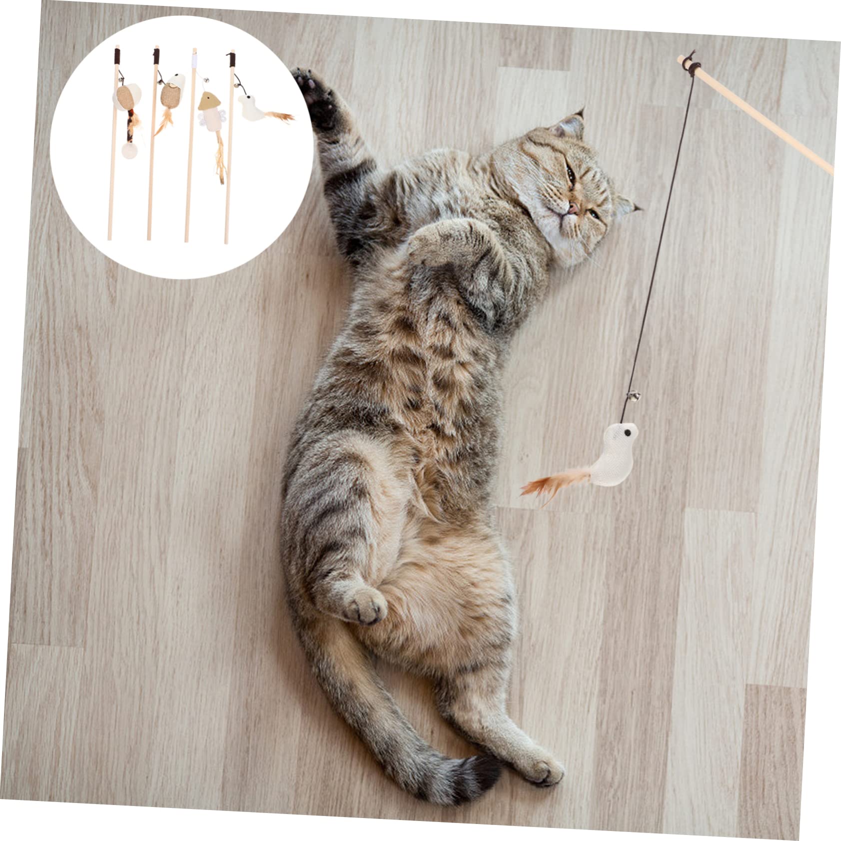 Happyyami 16 Piezas Juguete para Mascotas Teaser de Gato Juguete para Gatos plushie Cat Toys Juguetes Accesorio para s Divertido Juguete un Tipo Divertido Accesorios Divertido