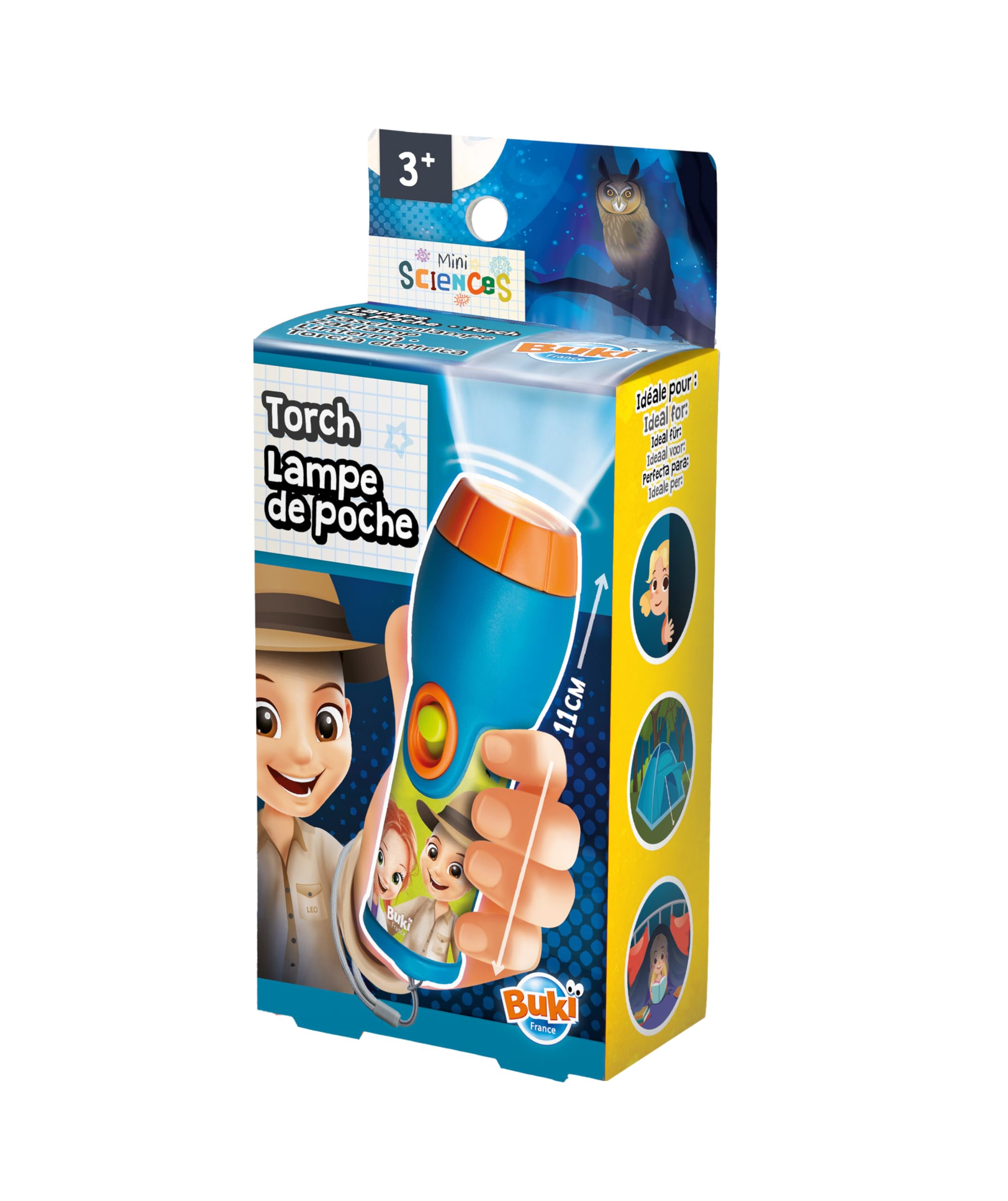 BUKI 6340 - Kinder-Taschenlampe mit augenschonendem LED-Licht | Sicher, leicht & ideal für kleine Entdecker ab 3 Jahren