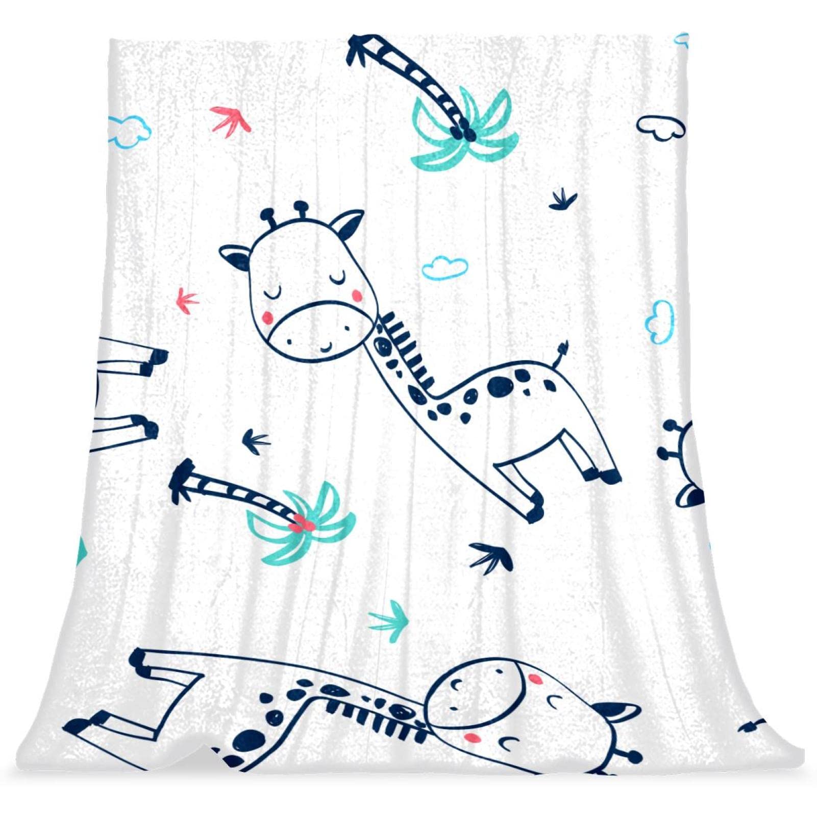 Couverture de lit enfant girafe douce pour cadeau d'anniversaire