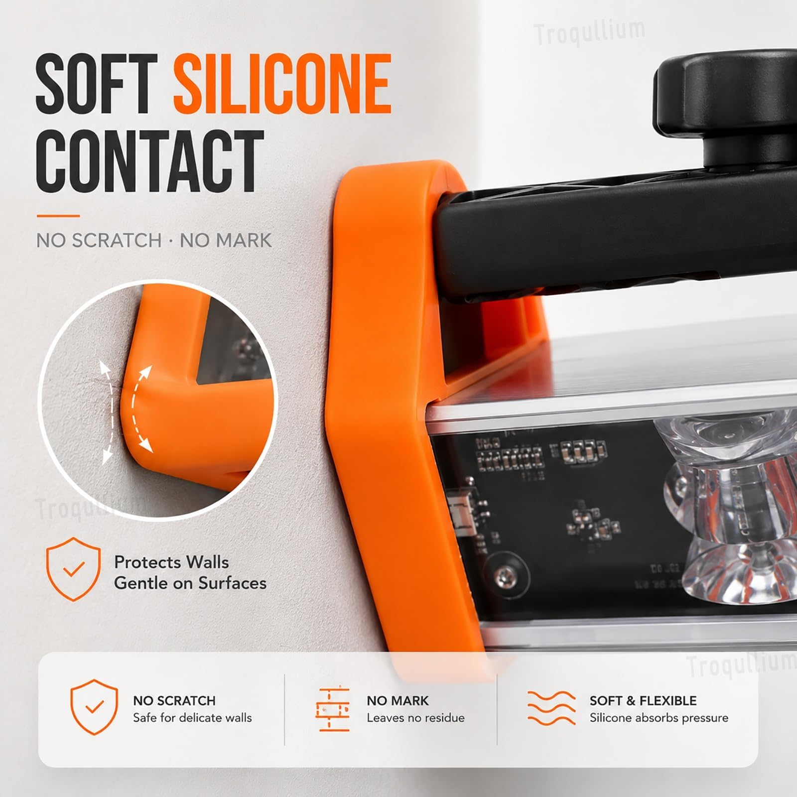 Lampada Di Ispezione Per Lucidatura Pareti, Lampada A Led Di Pittori | Lampada di collaudo per cartongesso da 1500 lumen con angolo del fascio di 120°×5°, per collaudo e finitura del cartongesso.