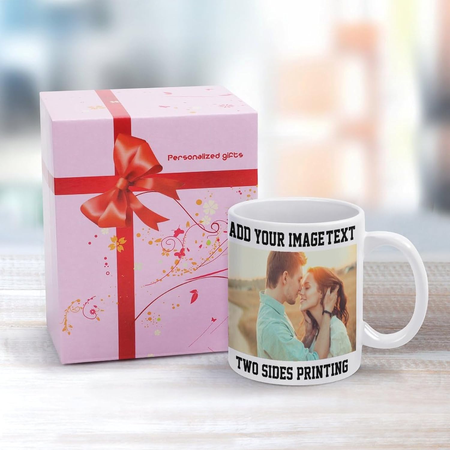 Personalized Coffee Mug Design Your Own Custom with Photo Text Logo Novelty Customized Gifts for Anniversary Birthday Christmas, for Dad, Mom, Husband, Wife 11oz Both Sides Print, White - Image 5