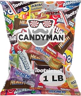 CANDYMAN (1 LB) Chocolate & Candy Bundle with Mixed Individually Wrapped...