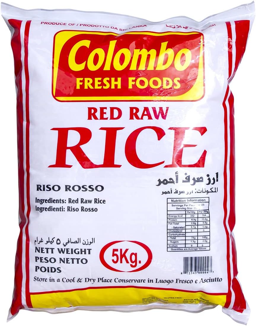 Colombo Fresh SL Red Raw Rice 5 Kg - Pack of 1 : Buy Online at Best ...