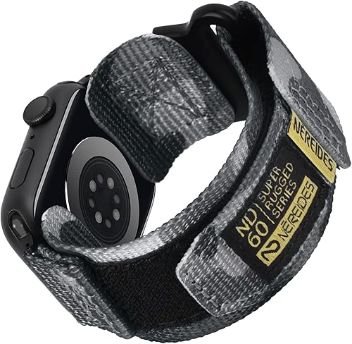 Vista 104 de Nereides Correa deportiva de nailon resistente con diseño de bucle tejido compatible con correa de Apple Watch, para iWatch de 1.65, 1.73, 1.77