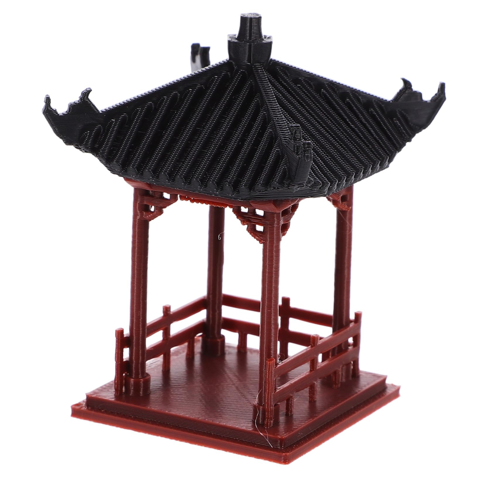 Pavillon chinois miniature en ABS léger et délicat pour embellir vos plantes d'intérieur