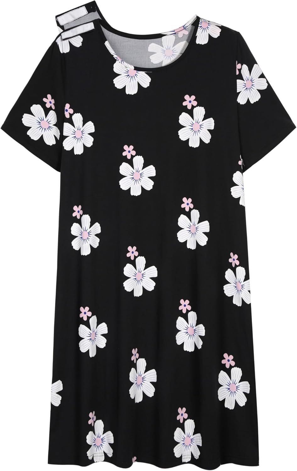 AVIIER Hospital Gowns for Women Open Back Adaptive Clothing Nightgowns Post Shoulder Surgery Dress