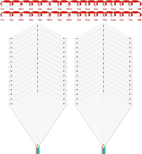 Vista 7 de DIY Kites for Kids Kite Making Kit Bulk, Decorating Coloring Kite Party Pack,White Diamond Kite Kits