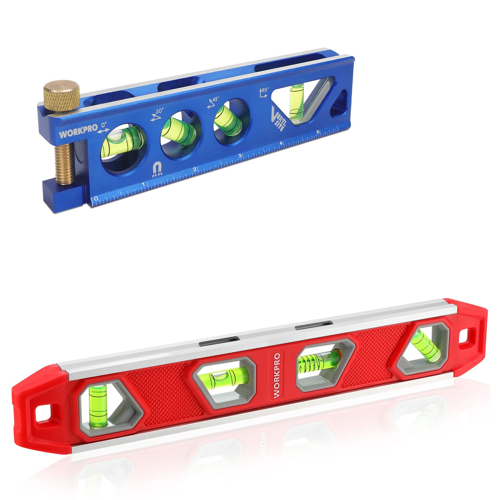 aimi　0612 WORKPRO 6-1/2 inch Torpedo Level + 12 Inch Torpedo Level