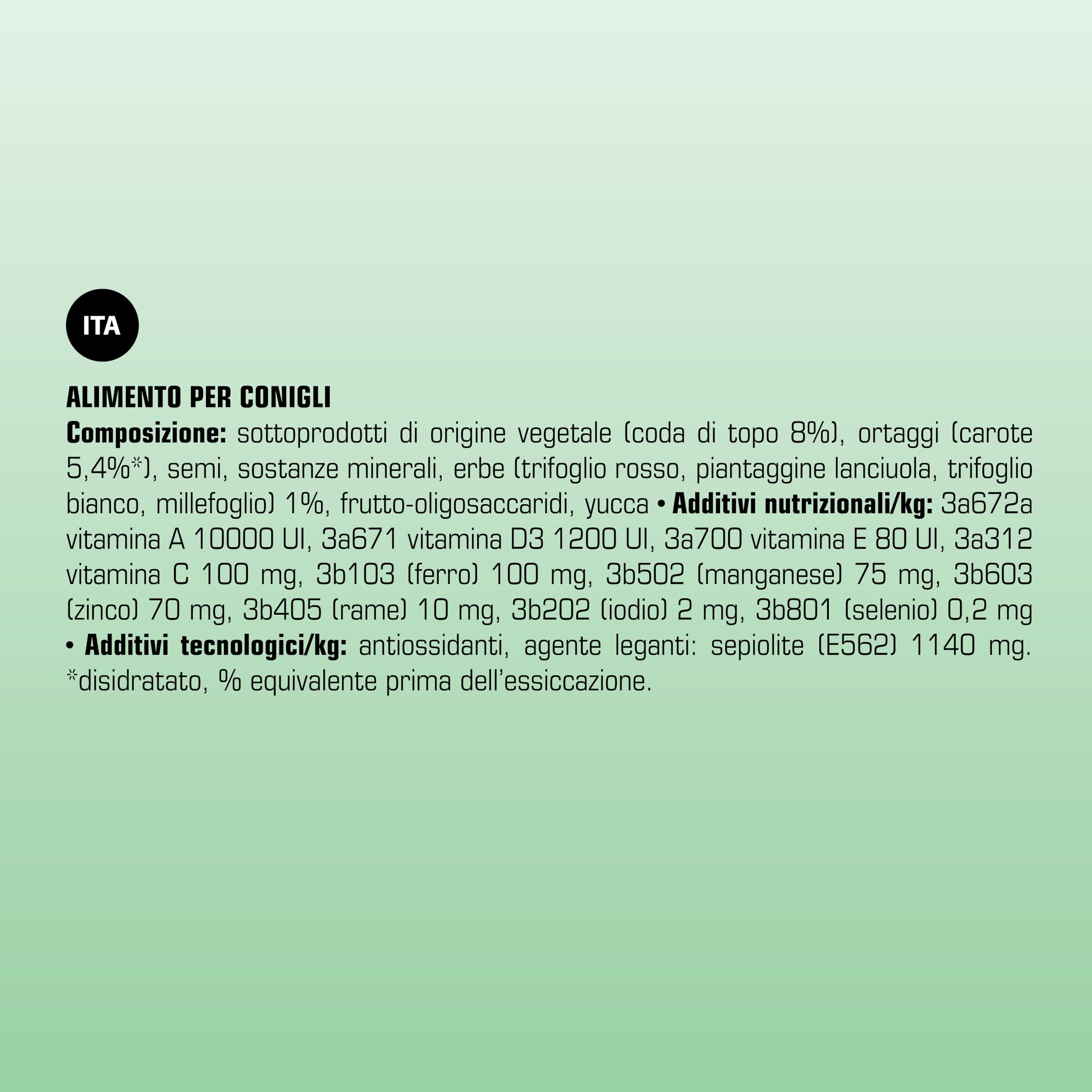 VERSELE-LAGA - Complete Cuni Adult - Alimento completo estruso "tutto in uno" ricco di fibre per conigli (nani) - 3 kg