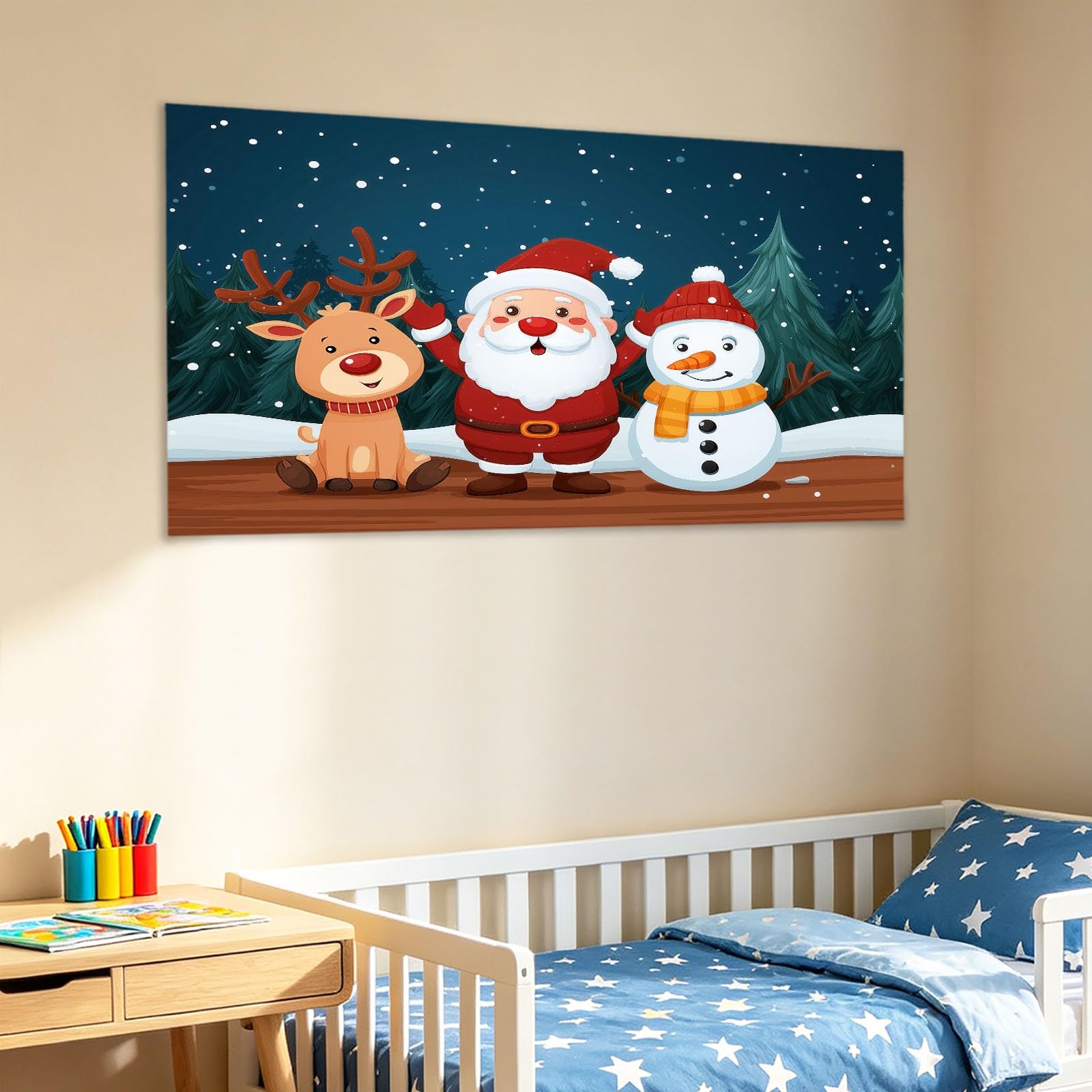 Générique Animazione Stile Natale Decorazione Parete Soggiorno Poster