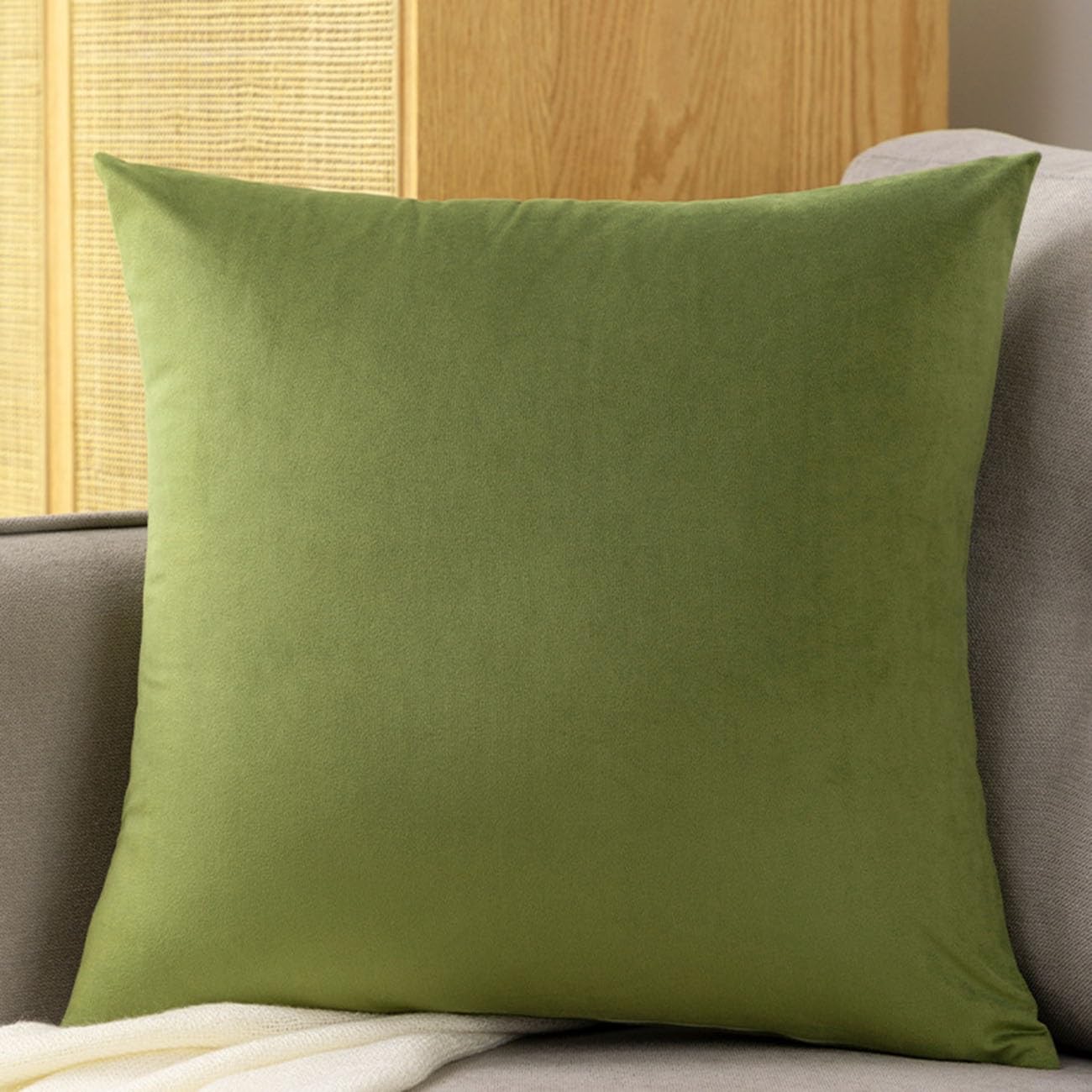 Swj-Swjssb #14 Velvet Pillow Cases Square Extra Large Cushion Covers 50X50, 60 X 60,50X70,60X80 Cm Soft Pillow Cover With Invisible Zipper Decorative Pillowcases 2 Pack For Pillows Sofa Couch(,60X80 Cm(Set Of 2 )