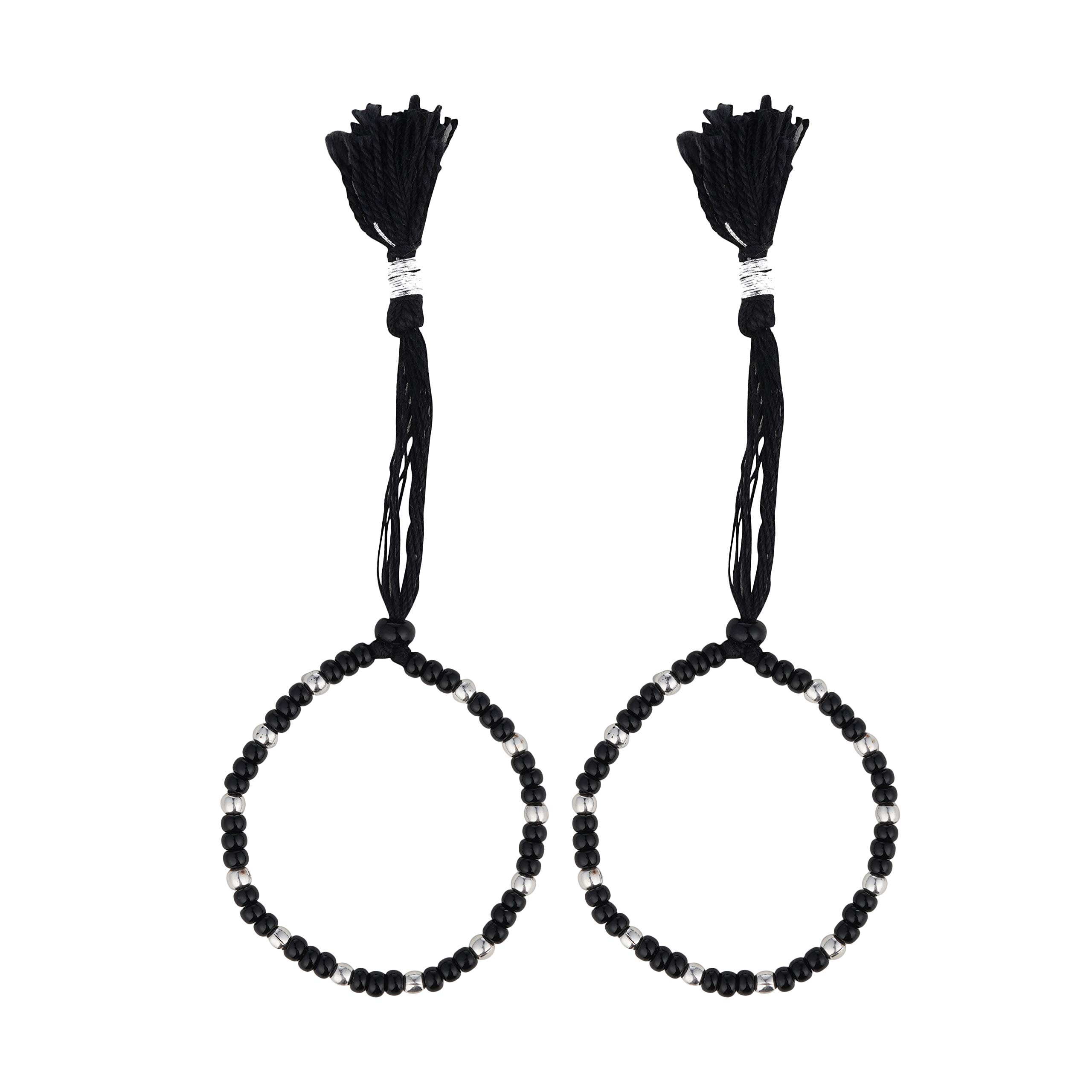 DHRUVS COLLECTION 925 Silver Pair of Adjustable Handmade Thread Nazariya Bracelet for Both Baby Boys & Baby Girls - 4.5 Gram Approx. (B08R8GR9MT) Amazon Price History, Amazon Price Tracker