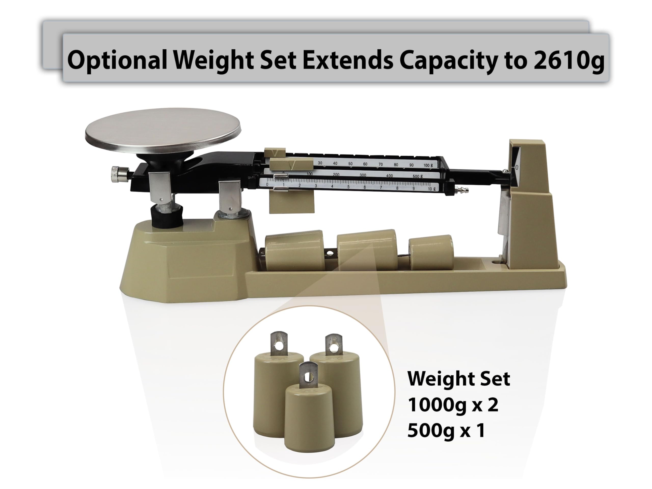 Vision Scientific VB0100-3 Triple Beam Balance with Tare and
