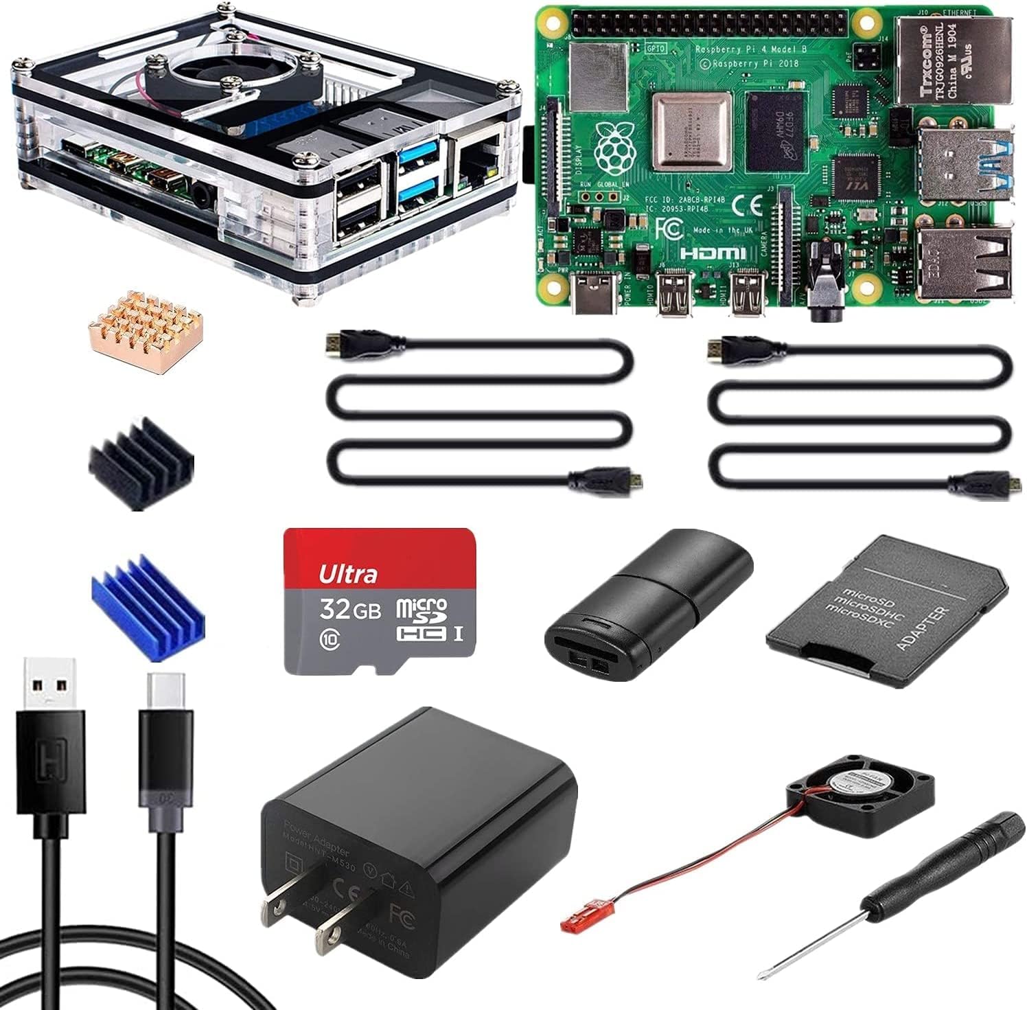 Vemico Raspberry Pi 4 8GB Starter Kit,Include 32GB SD Card