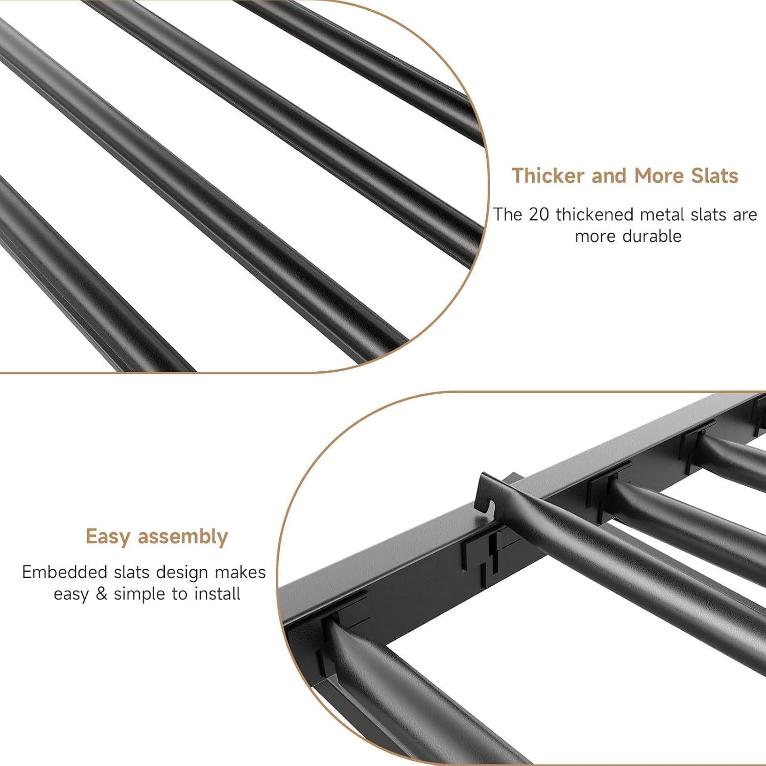 Bunk Bed Twin Over Twin, Metal Bunk Beds with Power Outlets & Desk, Heavy-Duty Bunkbeds Frame with Safety Guardrail & Ladders, Upper Bed with Storage Rack, No Box Spring Needed, for Juniors, Black