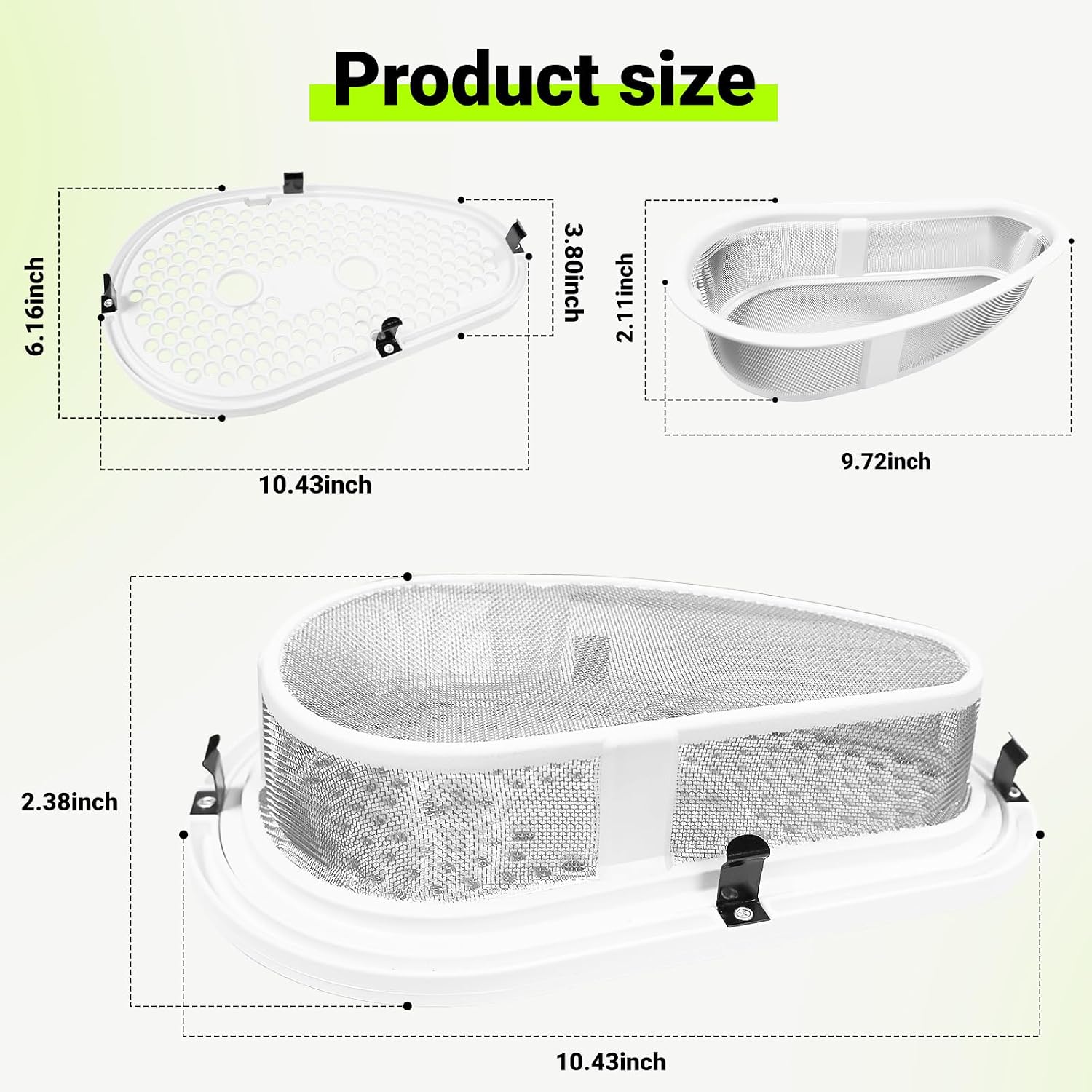 W10828351 Dryer Lint Filter Screen and Cover Compatible with Kenmore Whirlpool Washer/Dryer Lint Trap Replaces 8531967 8531964 W10812395 PS11726200 8531964, Dryer Lint Screen Replacement