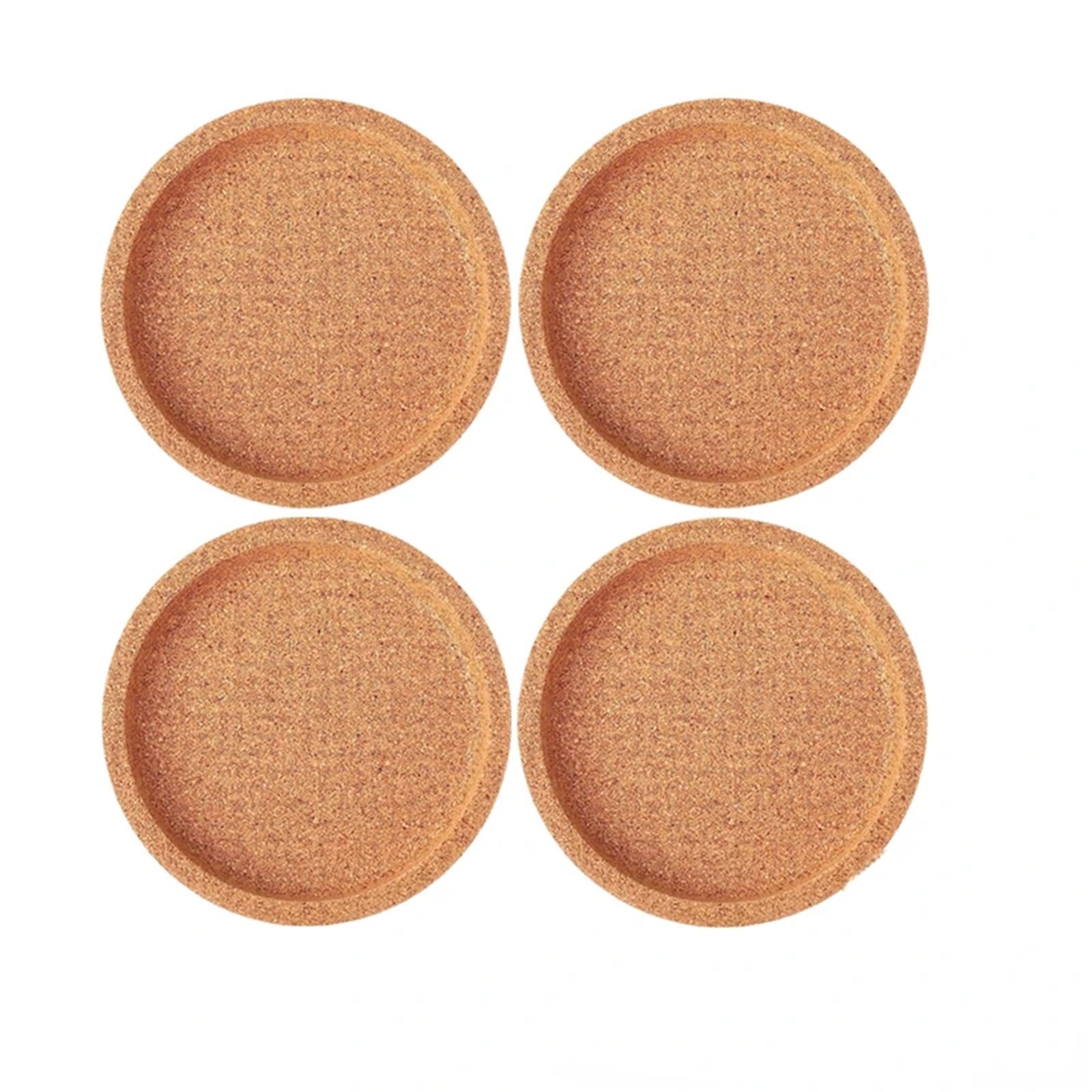 30 sottobicchieri rotondi antiscivolo in sughero, resistenti al calore, perfetti per casa e cucina, cuscinetti isolanti ecologici per caffè, tè e bevande