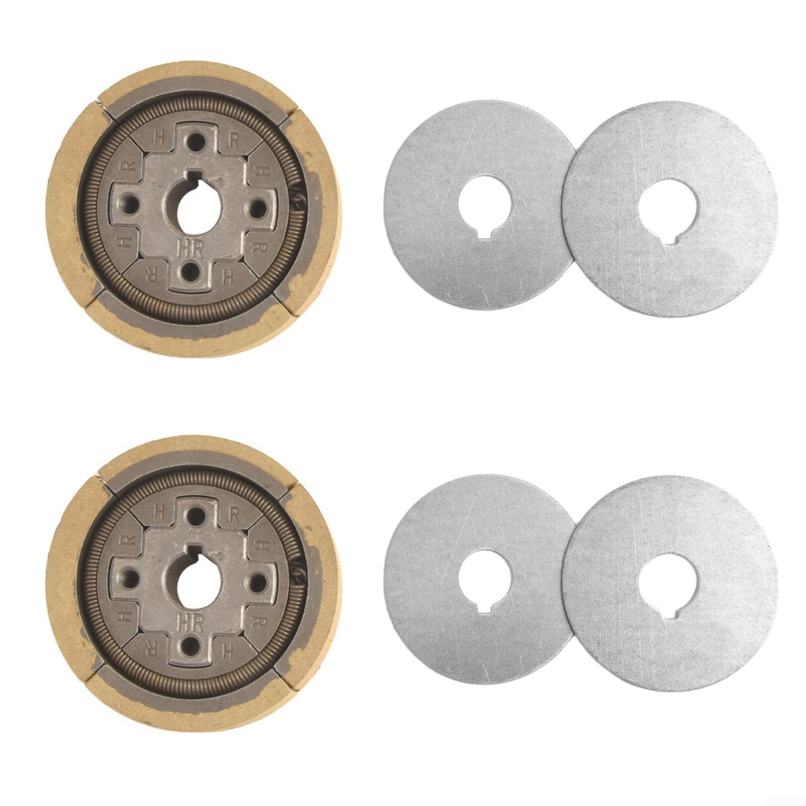 Embrague de motor para EH12, repuesto de embrague de metal con junta de 15 mm ID x 80 mm OD para cortadora de césped Mikasa MT-72FW (2 juegos)