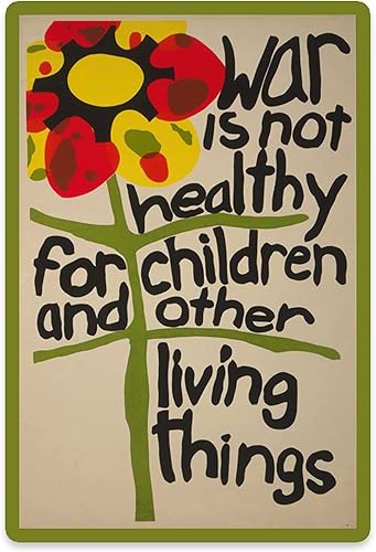 War is Not Healthy - Adhesivo de vinilo para auto, camión, pared, laptop, 5.5 pulgadas de alto