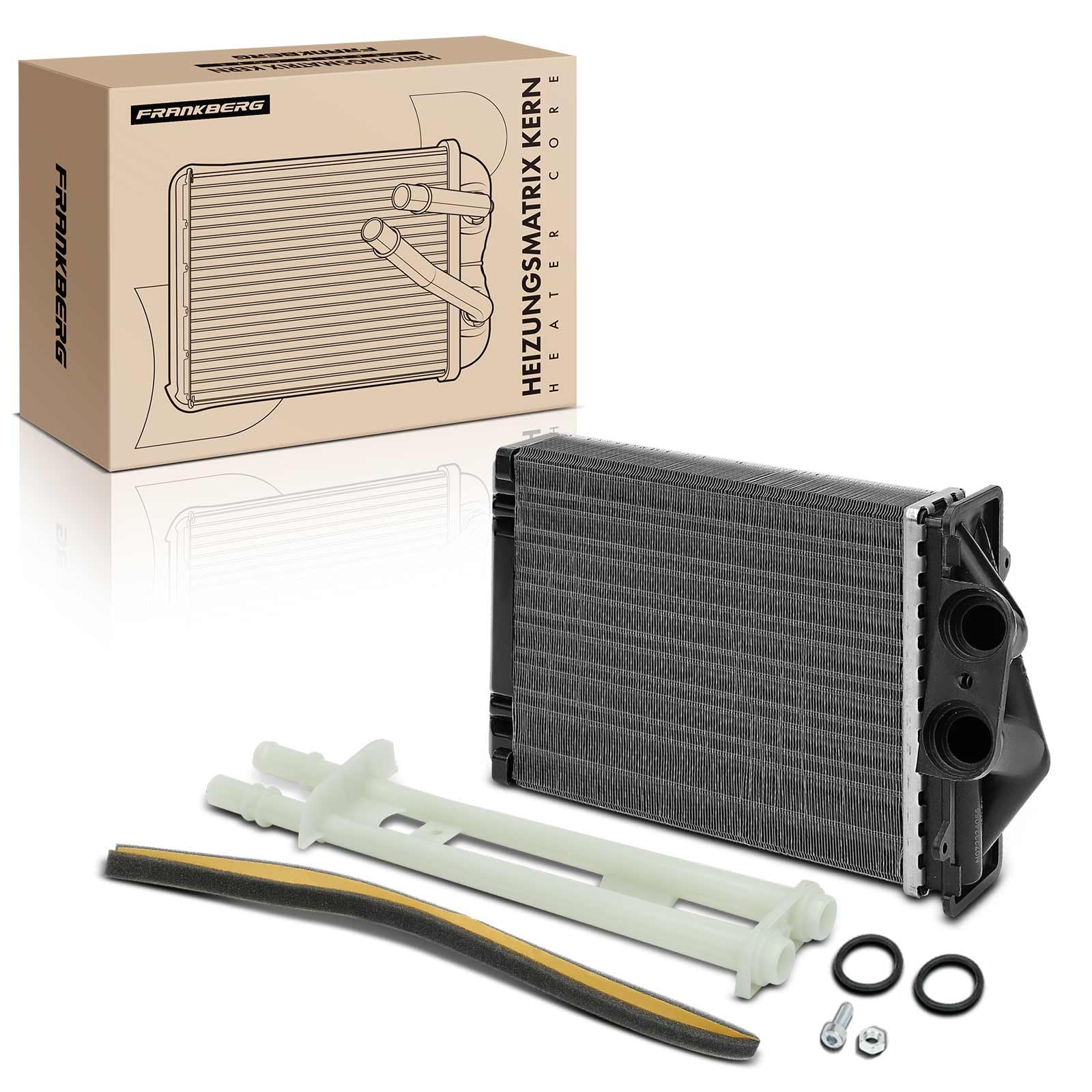 Frankberg Scambiatore di calore Riscaldamento interno Compatibile con 169 1.1L 500 312 1.4L 500C/595C/695C 1.4L 500/595/695 1.4L 500 312 1.3L Replace# 71459