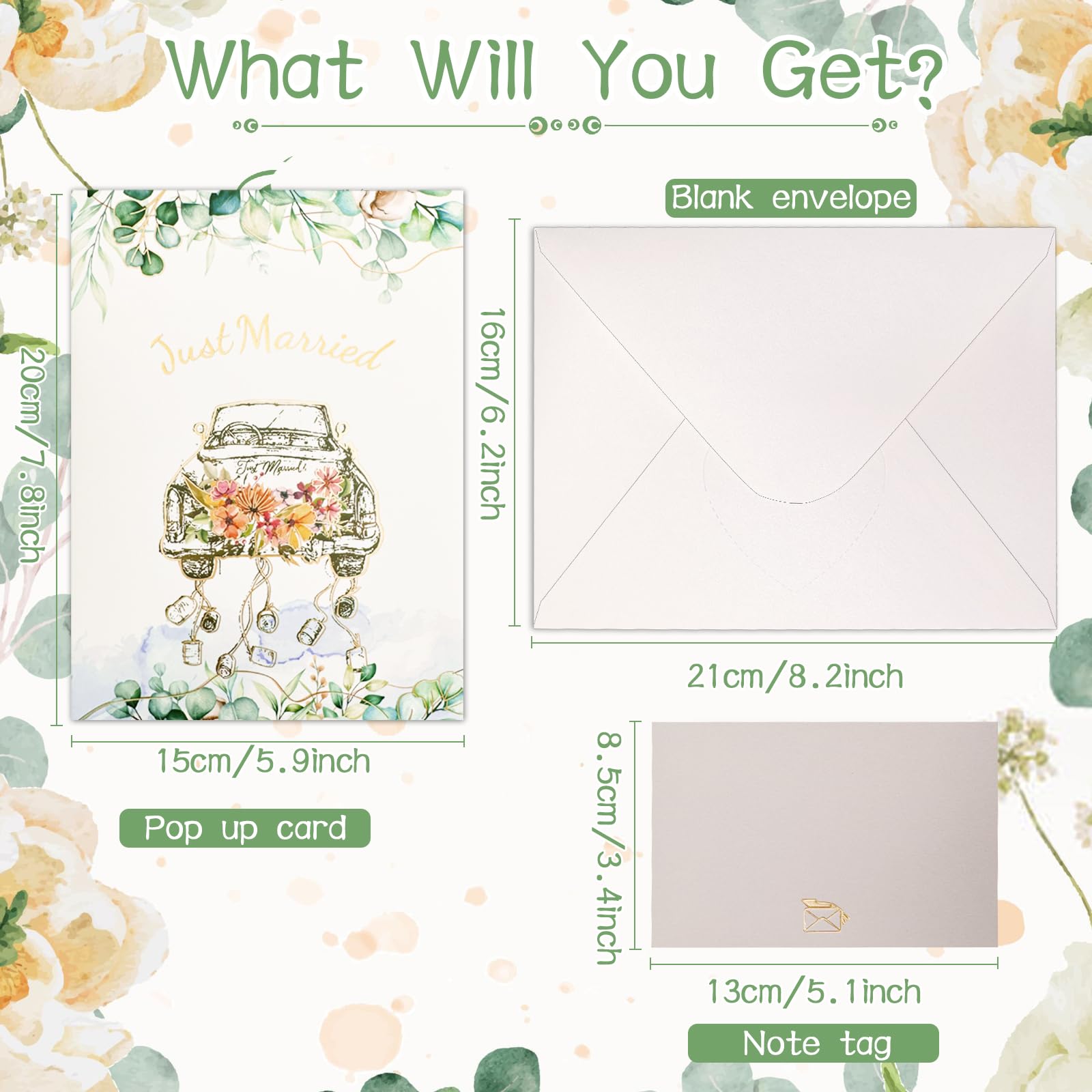 Hierein Pop Up Wedding Card - Image 2