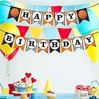 Vista 4 de Decoración de fiesta de cumpleaños con temática de baloncesto