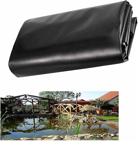 Image Pond Liner Heavy Duty Flexible Waterproof Fish Pond Bed Liners Foldable Durable Impermeable Film for Water Pool Waterfall Proof Ponds (Size : 33x26ft) Image Pond Liner Heavy Duty Flexible Waterproof Fish Pond Bed Liners Foldable Durable Impermeable Film for Water Pool Waterfall Proof Ponds (Size : 33x26ft)