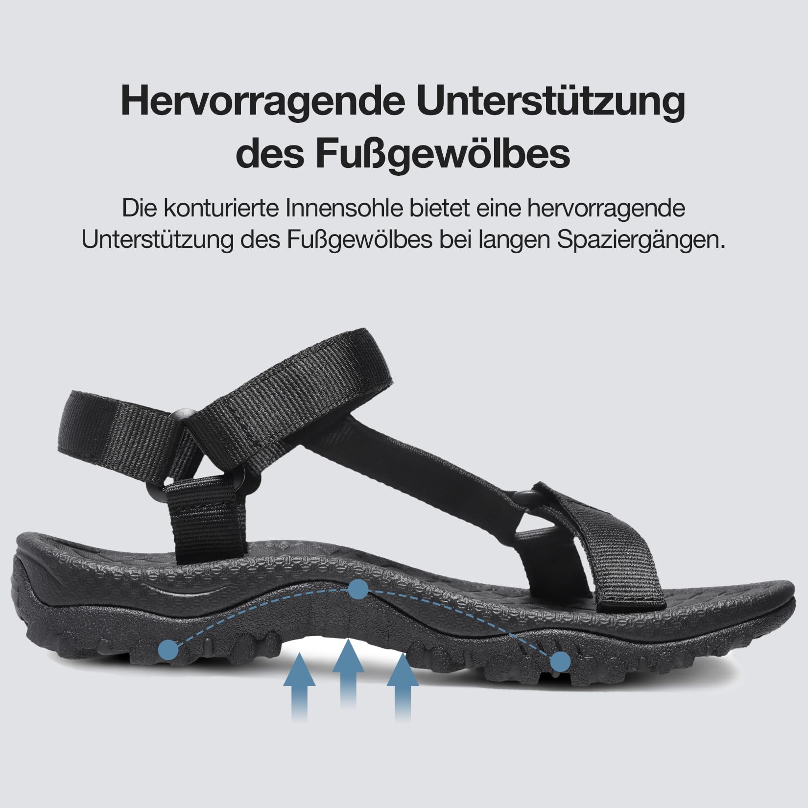 OutPro Sandalias de senderismo para mujer, ligeras, impermeables, para vacaciones en la playa y ocio, sandalias deportivas para actividades al aire libre