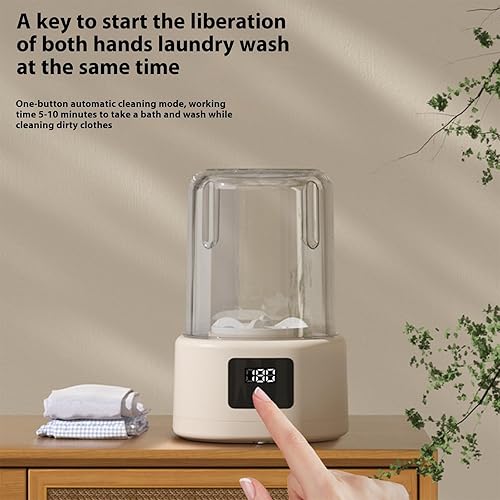Miniatura 8 de Rechargeable Miniature Laundry Device Small Clothes Cordless Quiet Operations Washer Underwear Portable Underwear Washer