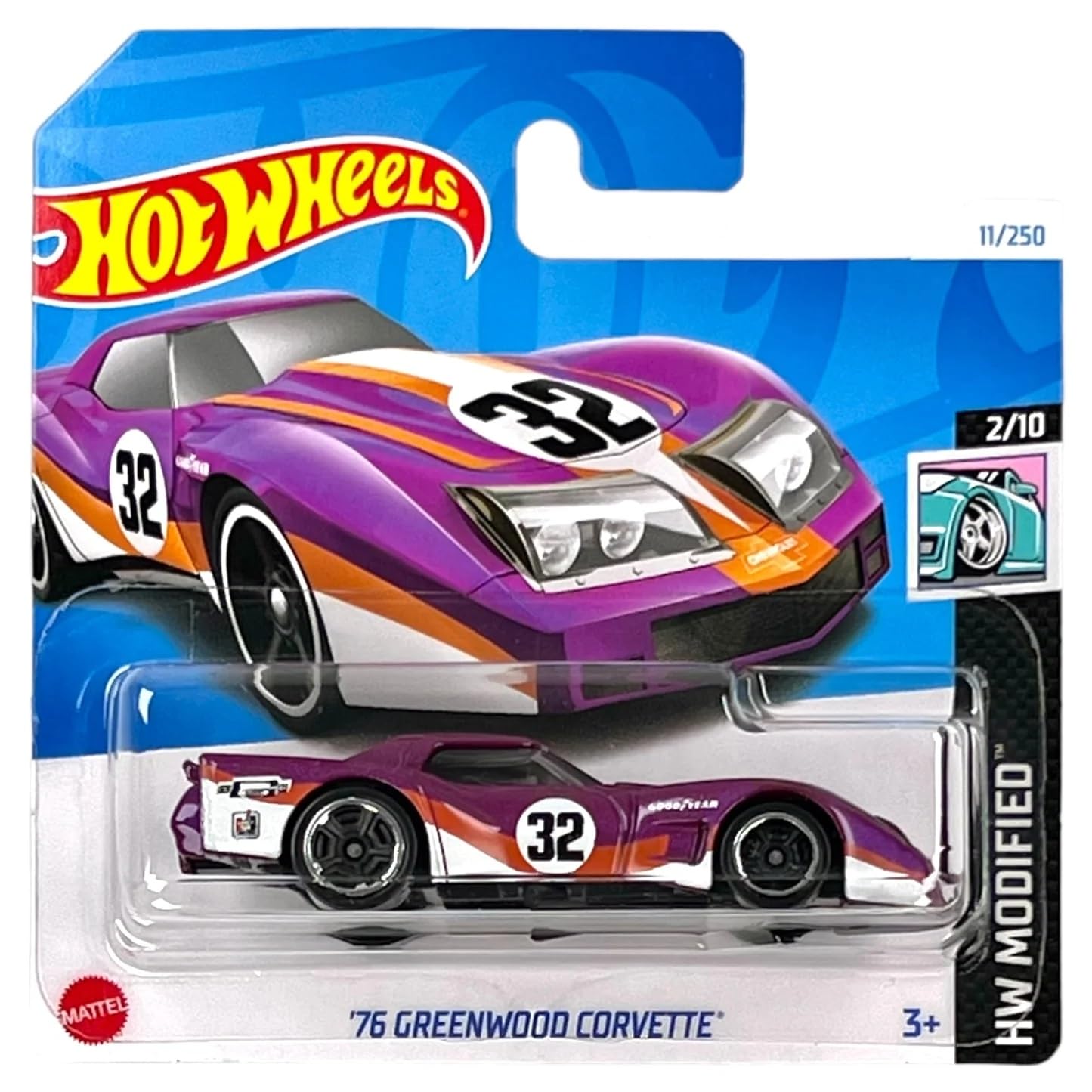 Amazon.co.jp: HotWheels '76 Greenwood Corvette (パープル) 2024 HW
