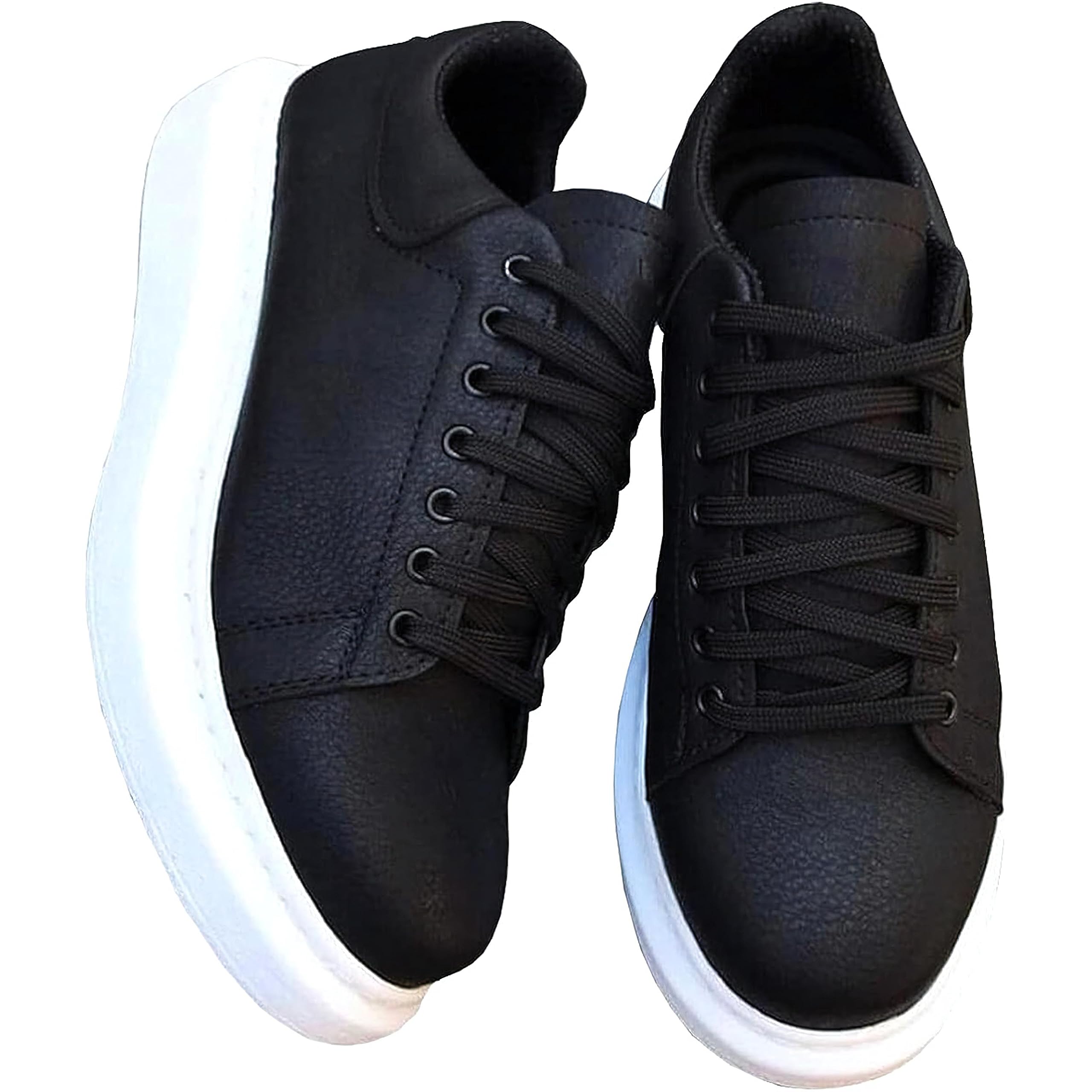 Solaress 257 Men's Trainers, Leather Men's Work Shoes, Lightweight Hiking Shoes