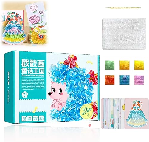 Pintura creativa de perforación de rompecabezas 2023, libro de dibujo de diseño de moda con pintura de acuarela, calcomanías, poking, kit de