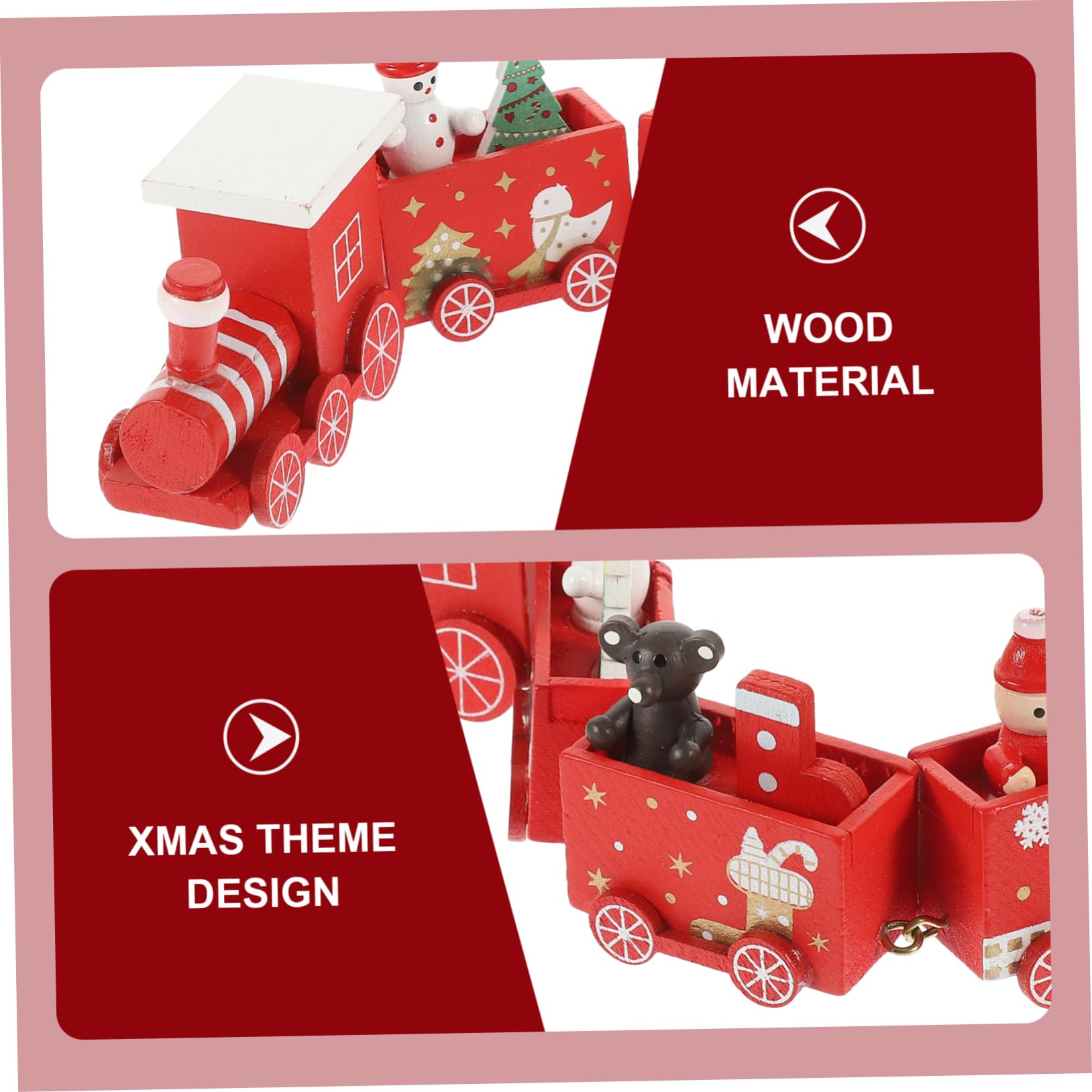 Amazon.co.jp: Garneck クリスマストレイン ミニ電車の模型 ドール