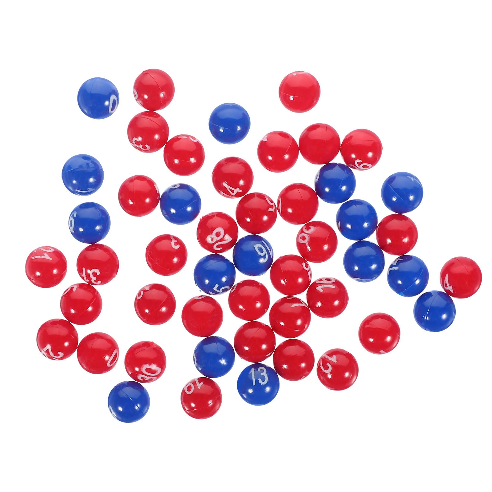 SHINEOFI Boule de Loto en Plastique Légère et Facile à Lire pour Jeu du Loto, Accessoires de Ballons de Jeu pour Ambiance de Fête et Activités de Bingo