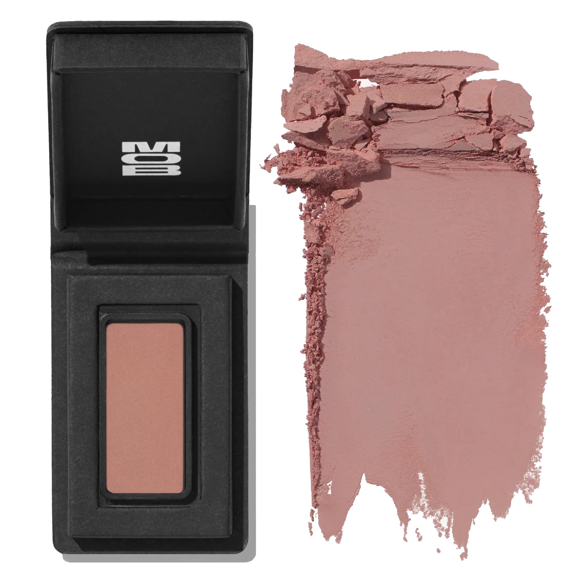 MOB Beauty Eyeshadow M1 Matte Dusty Rose Cool-Toned Soft Pink Shade for Crease or All Over Wash Talc-Free