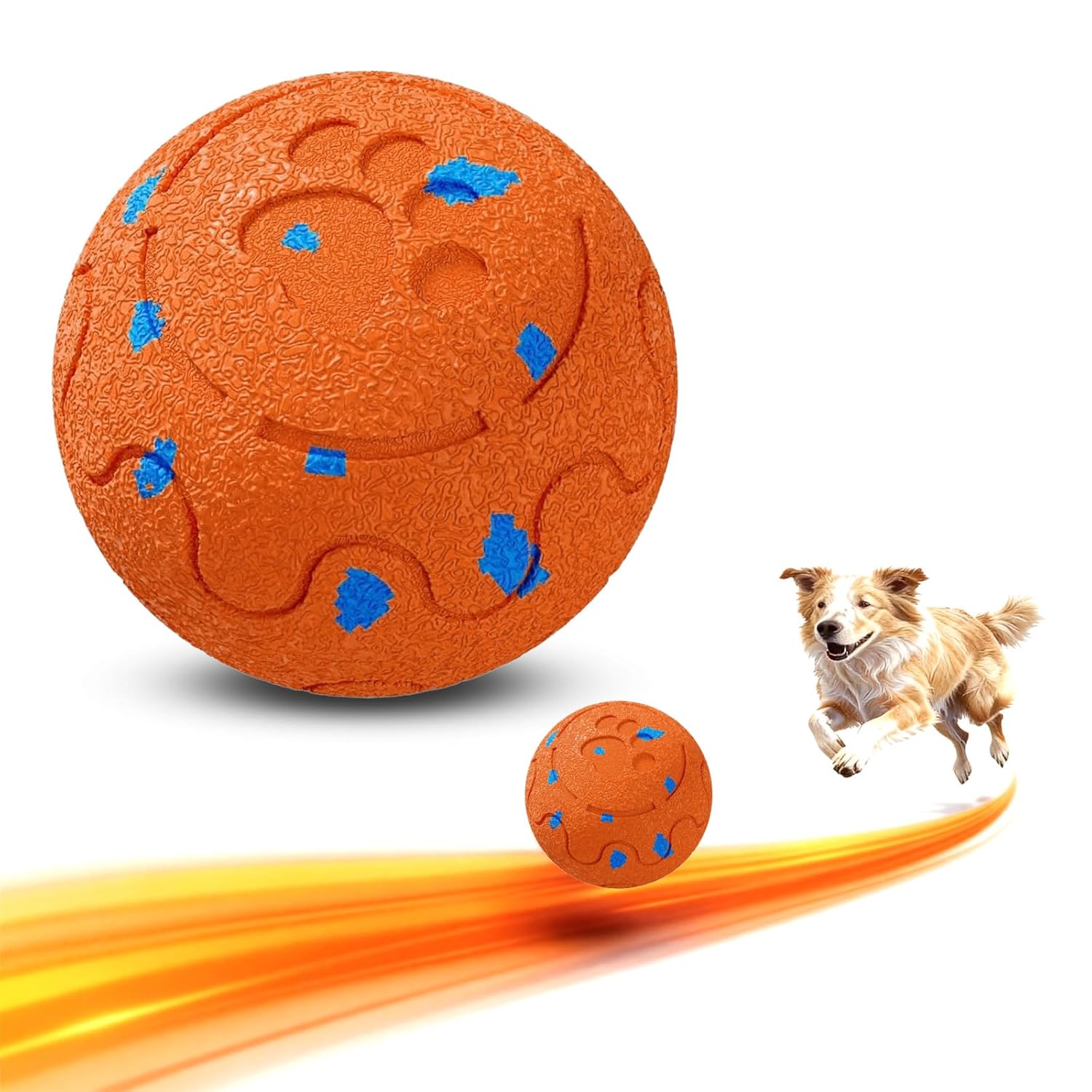 Dog Balls Interactive Dog Ball Self-Moving Dog Toy with Auto-Rolling Bouncing E-TPU Material IP54 Waterproof Motion-Activated for Small