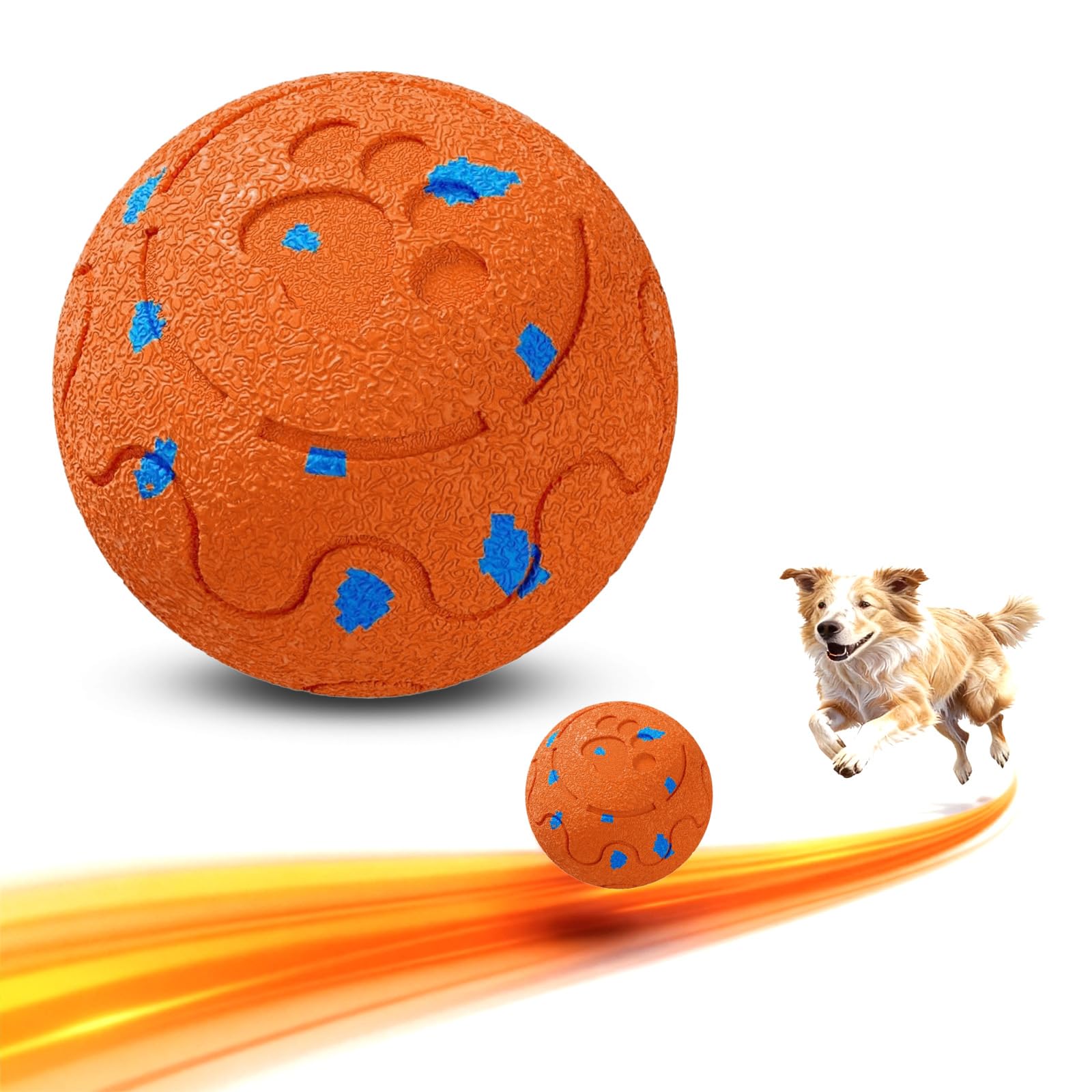Dog Balls Interactive Dog Ball Self-Moving Dog Toy with Auto-Rolling Bouncing E-TPU Material IP54 Waterproof Motion-Activated for Small