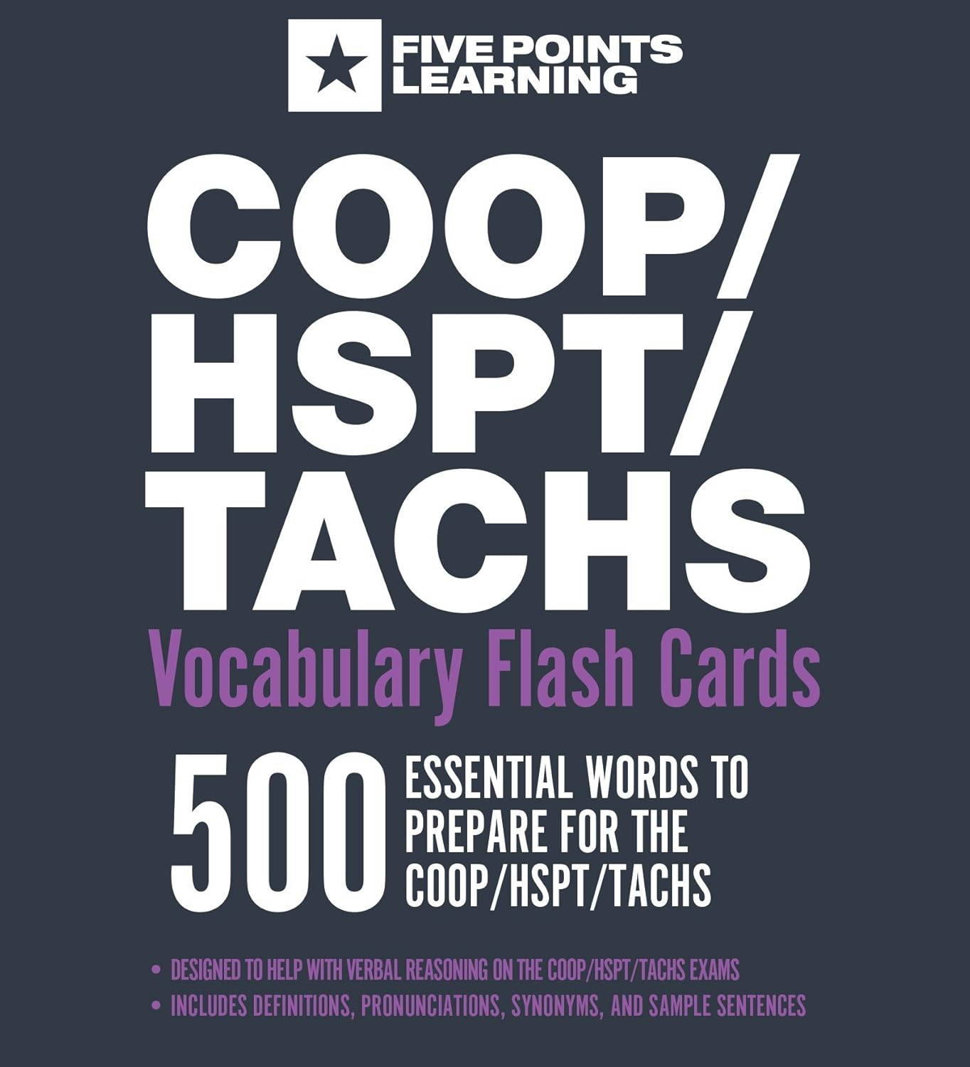 A stack of vocabulary flash cards with a metal ring, demonstrating how to organize them for study.