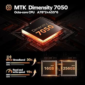 Amazon.co.jp: MTK Dimensity 7050 2.6Ghz タブレット 8インチ Wi-Fi 6