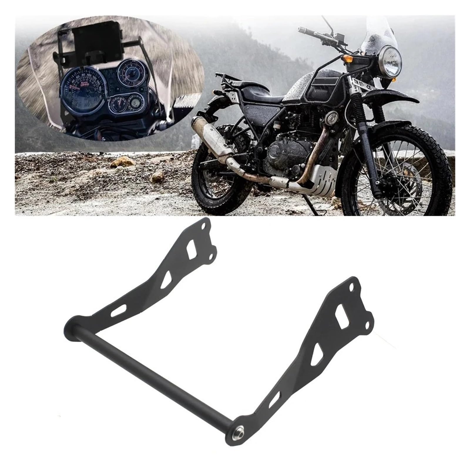 Soporte Navegación Teléfono Royal Enfield Himalayan BS6 2021-2023 - Montaje Parabrisas