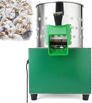 Chicken Plucker Plucking Machine,Poultry Defeathering Machine,Stainless Steel Small Poultry Plucker,Hair Removal Efficiency 45-50 only/min, for Duck Goosey Farm