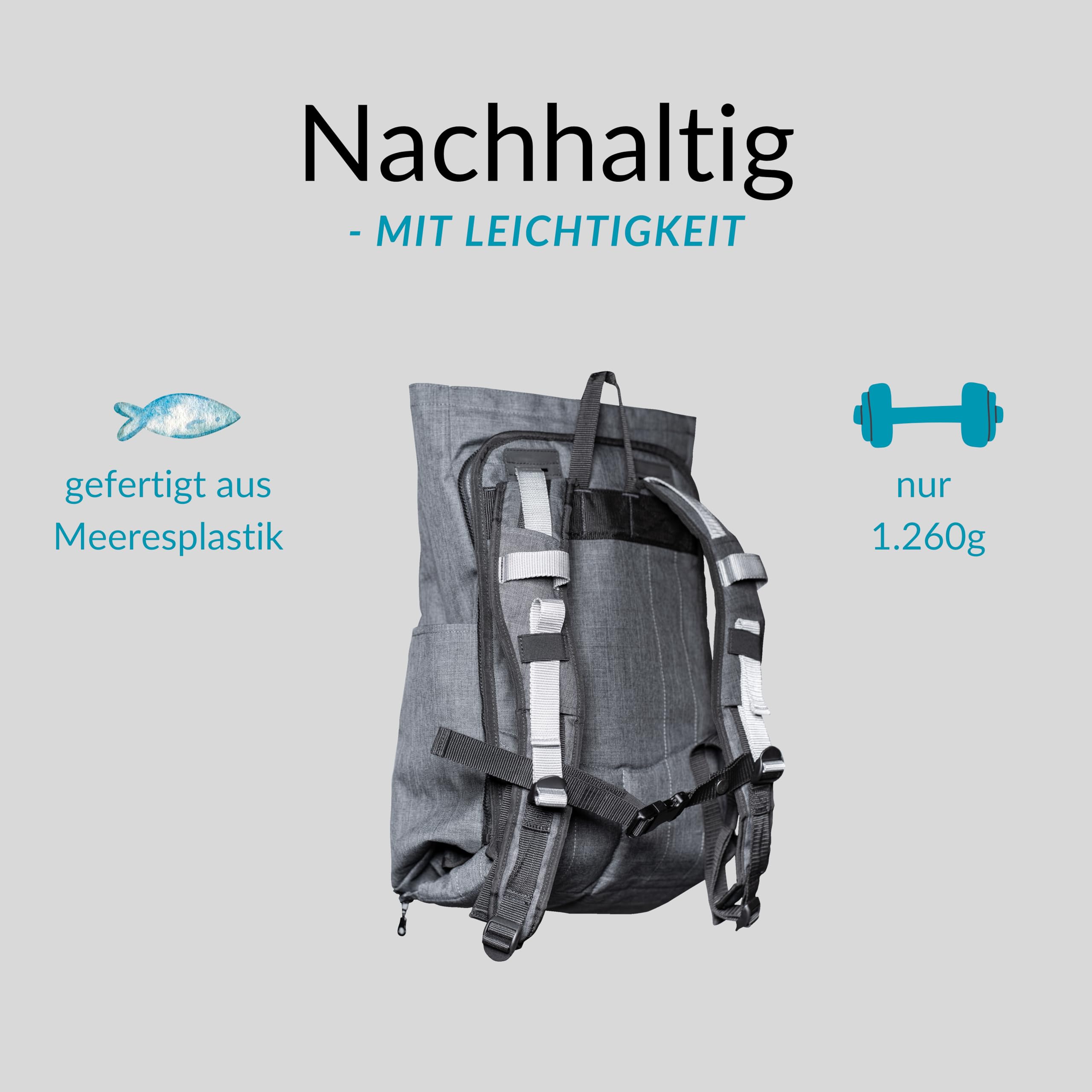 Mochila con respaldo - más ligero - Kraxe - Mochila para niños hasta 25 kg - Mochila para niños de senderismo a partir de 2 años - Mochila portabebés (gris jaspeado)