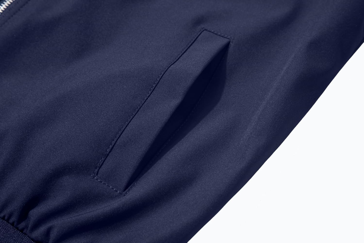 Men's Bomber Jacket Fashion Stylish Lightweight Windbreaker Spring Fall Casual Jackets for Men - Image 2