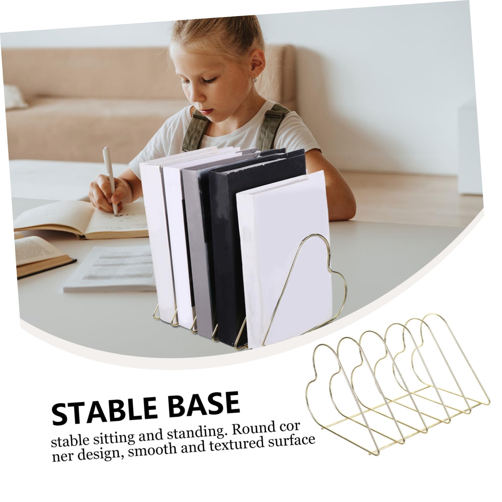 STOBOK 1pezzi Portalettere in Ferro Battuto Organizzatore di Riviste per Ufficio Contenitore per Documenti e Biglietti Design Elegante e Resistente