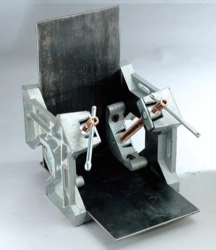 Miniatura 4 de Strong Hand Tools, Hierro fundido resistente, abrazadera de ángulo recto de 90 grados, abrazadera de esquina, mandíbula oscilante ajustable,