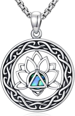 Sobriety Gifts 925 Sterling Silver AA Sobriety Pendant Necklace Alcoholics Anonymous Jewelry Sober Gifts for Men Women