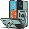 Case for Motorola Moto Edge 30 Fusion 5G with Camera Cover, Heavy Duty Rugged Shockproof Protection Phone Cases with Ring Kickstand for Motorola Moto Edge 30 Fusion 5G SJ Green