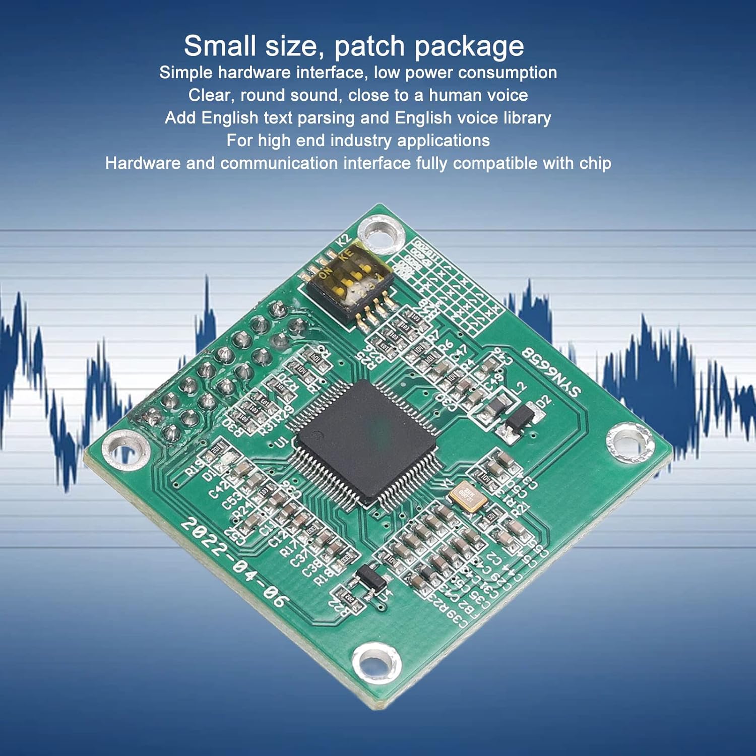 TTS Speech Recognition Module, Text to Sound Speech Module, English and Chinese Speech Synthesis Recognition Text to Sound SYN6988